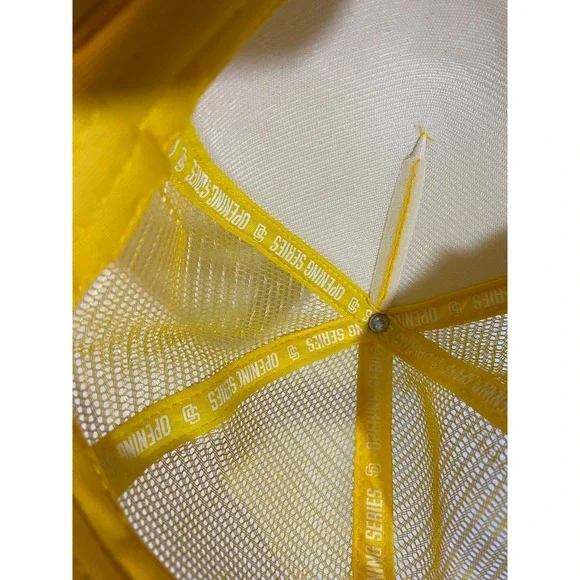 San Diego Padres Melon Wear Yellow Trucker Hat Sycuan Casino Snapback Cap - Picture 8 of 9